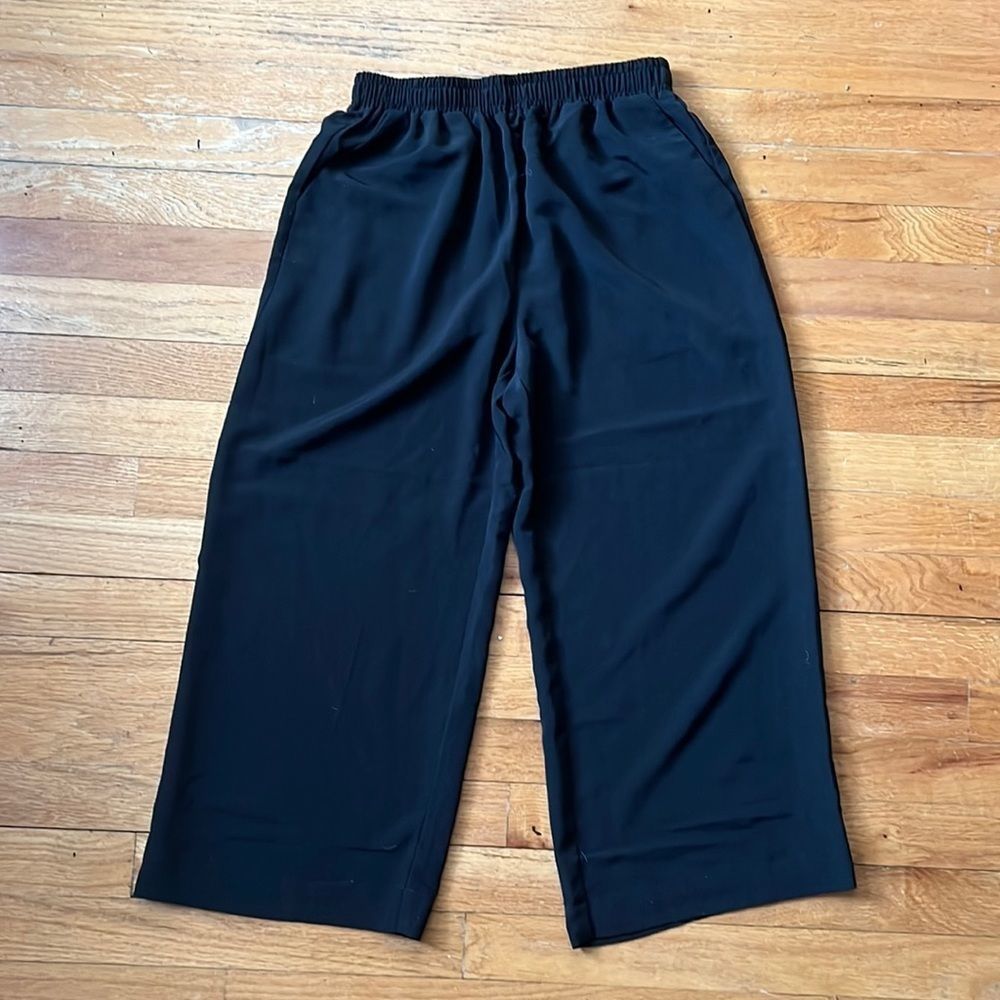 Dubgee by Whoopi Flowy Black Pants (S)